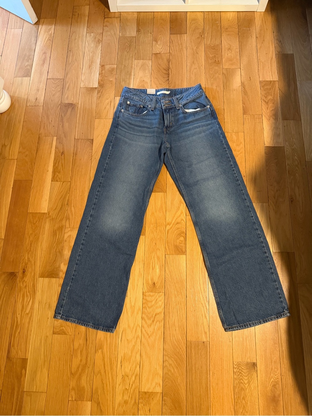 Levi's Straight-Leg Jeans in Medium Blue Wash